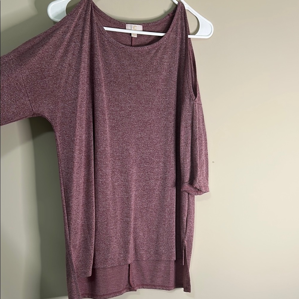 Charming Charlie Open Shoulder Top